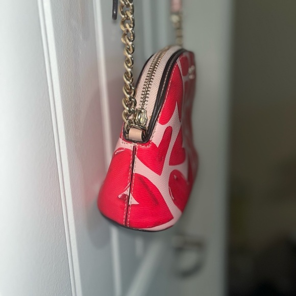 Kate Spade Spencer Ever Fallen Heart’s Sm Domed Crossbody Used - Picture 15 of 16